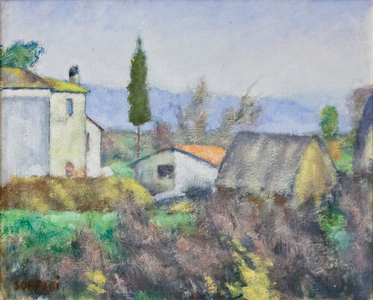 Bonistallo, landscape 1927, (oil on canvas)