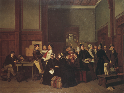 Third-Class Waiting-Room II, c.1865 (oil on canvas)