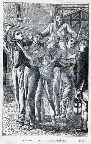 Illustration for Tom Brown's School Days (engraving)