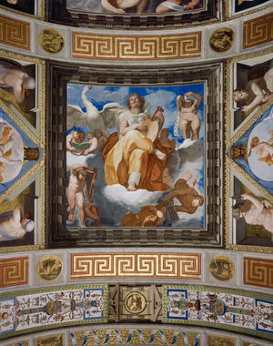 El Escorial, detail of the Royal Library's painted vault., 1501 (fresco)