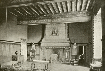 Montreuil-Bellay, Salle du Chateau (b/w photo)