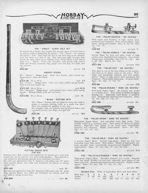 Page from Hobdays General Merchandise Catalogue 1936/1937 (litho)