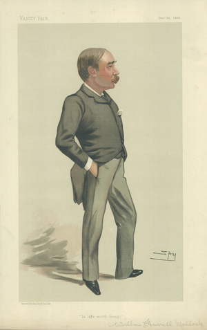 Mr W H Mallock (colour litho)