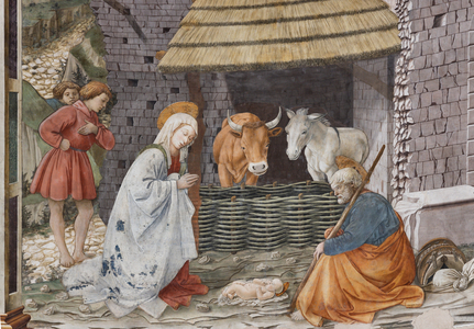 Nativity, detail, 1468-69 (fresco)