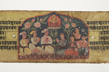 Worship of Manjusri, 1659 (opaque w/c & ink on paper)