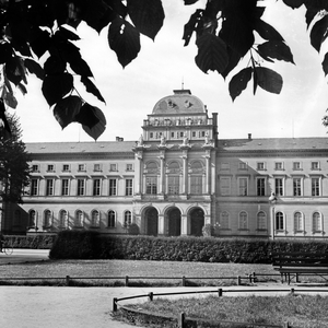 Building with scientific collections at Karlsruhe, Germany 1930s (b/w photo)