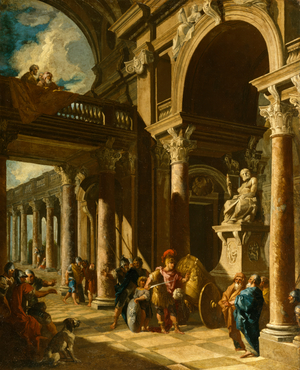 Alexander the Great Cutting the Gordian Knot, c.1718-19 (oil on canvas)
