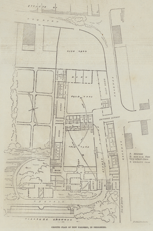 Ground Plan of New Farmery, in Berkshire (engraving)