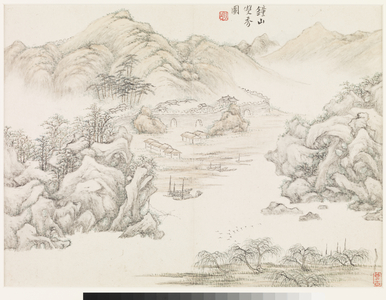 Landscapes after Past Masters, 1729 (ink and colour on paper)