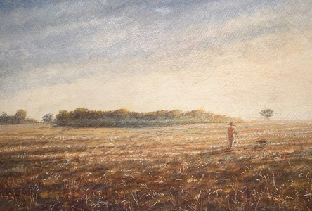 Dogwalk 1 (acrylic on canvas)