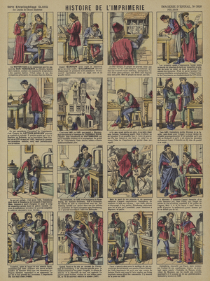 The story of printing  (Epinal print)