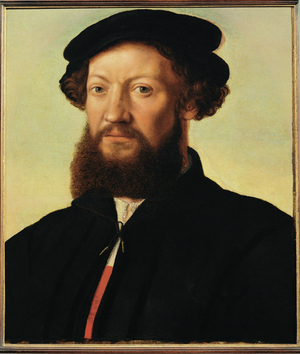 Male portrait (painting on oakwood)