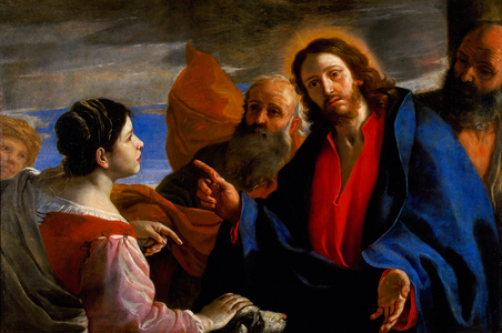 Baroque - Painting: Christ and the Canaanite Woman  - Collection Cassa di Risparmio of Calabria and Lucania, Cosenza, Italy