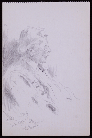 Portrait of Basil Oliver, 1932 (pencil on paper)