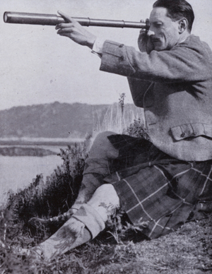 Compton Mackenzie (b/w photo)