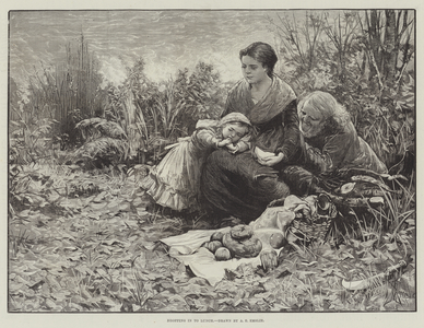 Dropping in to Lunch (engraving)