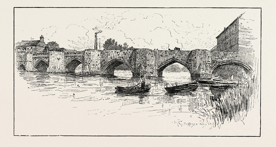 Huntingdon Bridge. Bedford is the County Town of Bedfordshire, in the East of England. UK