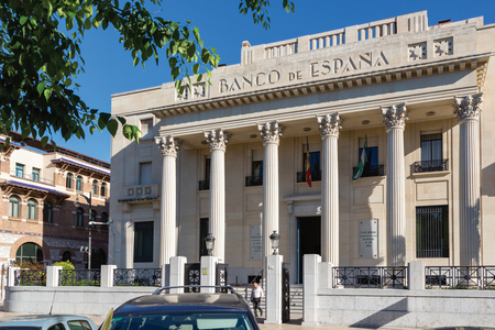 Malaga, Costa del Sol, Spain. Bank of Spain. Banco de España., 2014 (photo)