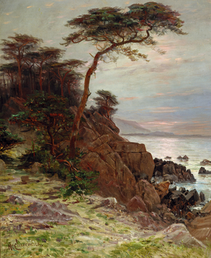 Cypress Point, Monterey, 1880 (oil on canvas)