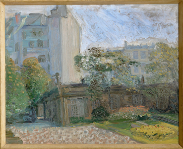 Garden of theLiechtenstein Palace, Vienna (painting on canvas)