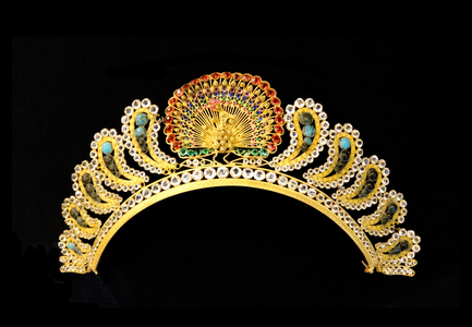 Gold metal comb from Italy