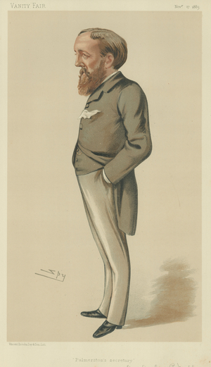 The Honourary Anthony Evelyn Melbourne Ashley (colour litho)