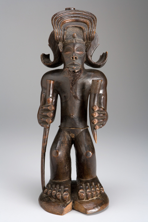 Chibinda Ilunga (wood, hair & hide)
