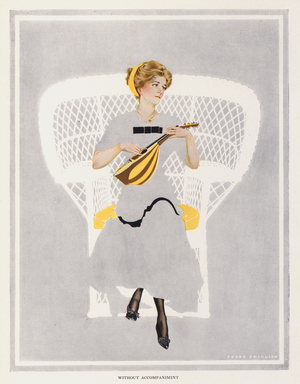 Coles Phillips Girl, Without Accompaniment (colour litho)