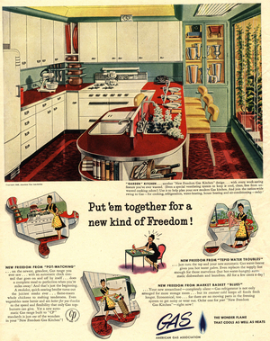Fitted Kitchens Magazine, advert, USA, 1940s