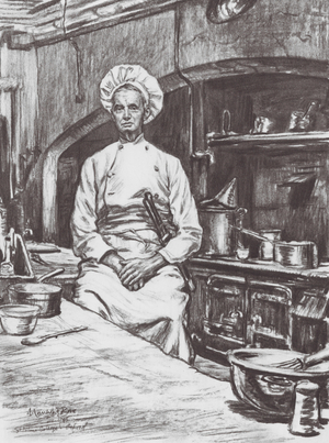 Oxford: A College Cook (litho)