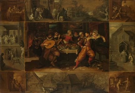 The Parable of the Prodigal Son, c.1610-1620 (oil on panel)