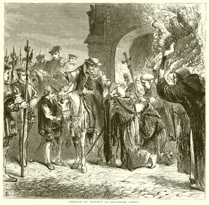 Arrival of Wolsey at Leicester Abbey (engraving)