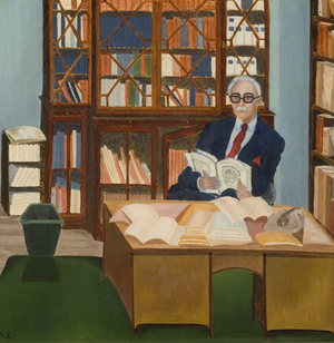 The Director (oil on board)