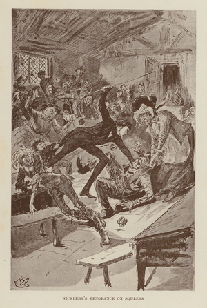 Illustration for Nicholas Nickleby by Charles Dickens (litho)