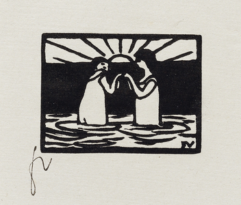 Games in the Sun, VII from 'Les Petites Baigneuses', 1893 (woodcut)