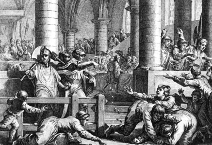 Court festival at the Frankish royal court under Pippin the Short