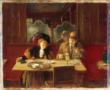 Au café, dit l'Absinthe, ca. 1909 (oil on canvas)
