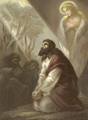 Christ in the Garden of Gethsemane (chromolitho)