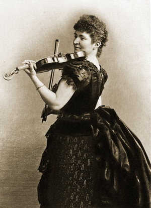 Lady Hallé playing the