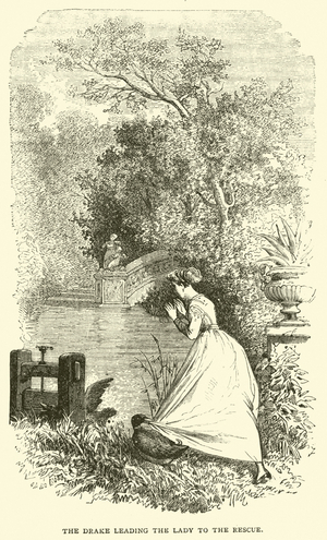 The Drake leading the Lady to the Rescue (engraving)