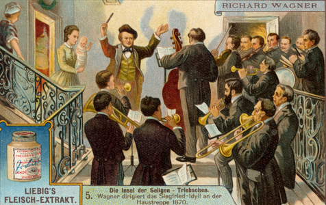 Richard Wagner conducting orchestra