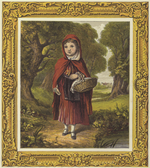 Little Red Riding Hood (colour litho)
