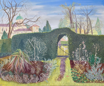 Kitchen Garden Entrance, Waterlow Park, Highate, 2025 (oil on linen)