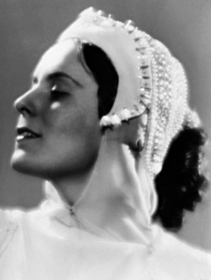Jarmila Novotna in 'The Beautiful Helen', 1932 (b/w photo)