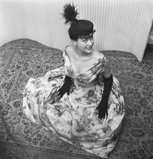 Oslo 19560223. Spring and summer fashion 1956. Mannequin show of Norwegian -produced …, 1956 (photo)