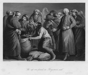 The Cup found in Benjamin's Sack, Genesis XLIV, 12 (engraving)