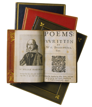 17th century books of poetry by William Shakespeare from the Folger Shakespeare Libra…, 1986 (photo)