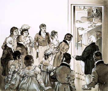 King Louis XVIII (gouache on paper)