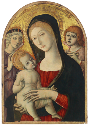 Madonna and Child with Angels, c.1485 (tempera on panel)