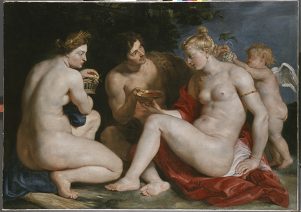 Venus, Amor, Bacchus and Ceres, c.1612-13 (oil on canvas)